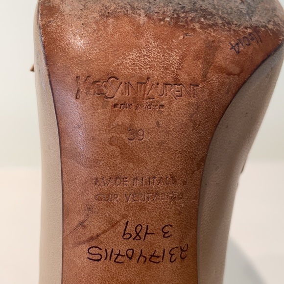 Yves Saint Laurent YSL size 39 nude custom heels - Picture 10 of 11